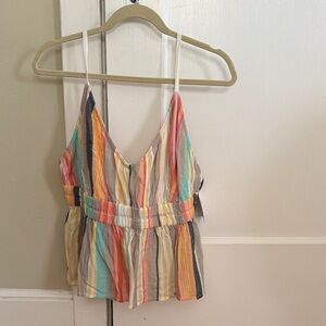 NWT O’Neill Striped Multicolor Women's Top